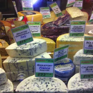 Vast selection of cheese