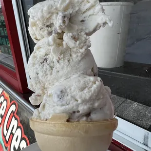 This is a small Butter Pecan. $2.76.  Great price for homemade ice cream.