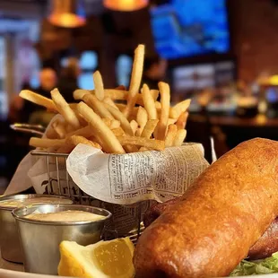 Day Boat Cod and Chips at Gibney&apos;s NYC