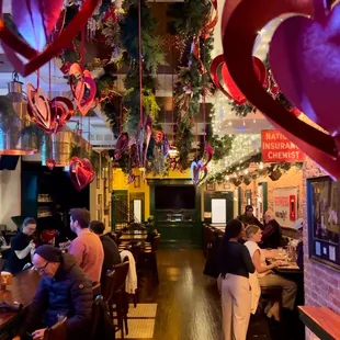 people eating at a restaurant
