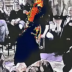 Flamenco dancer performing on a special fundraising night at Gibralter.
