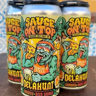 Delahunt Brewery collab with Gibroni's - Sauce on Top IPA  Craft beers