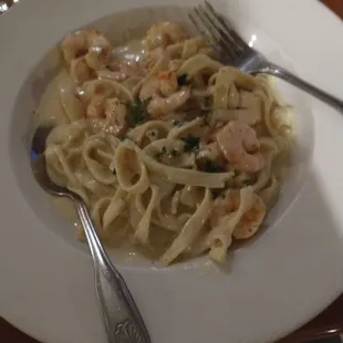 Alfredo with shrimp