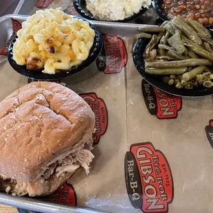 Bbq Chicken sandwich plate