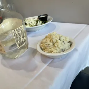 I got a side of mashed potatoes  I could have just has this.  The dish was full of flavor.