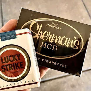 Lucky Strikes and Nat Sherman's MCD