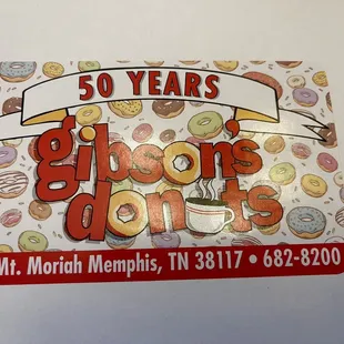 a picture of a business card