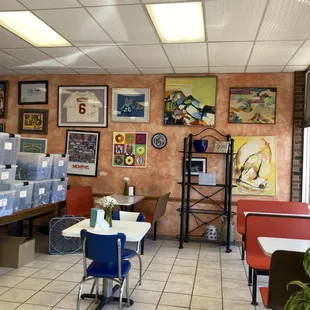 Inside, cozy little corner of the sit in