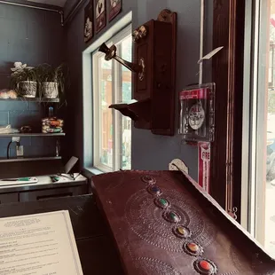 Guest book at the entrance