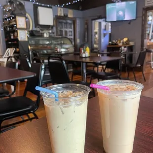 Delicious iced coffee &amp; chai