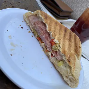 Pressed muffuletta... yum!!!