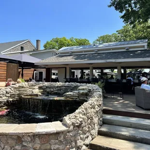 Gideon Owen's winery beautiful patio and outside dining and bar area!