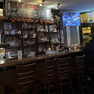 a man sitting at a bar