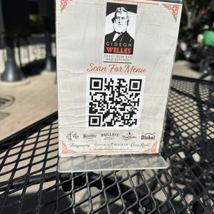 Picture of QR menu