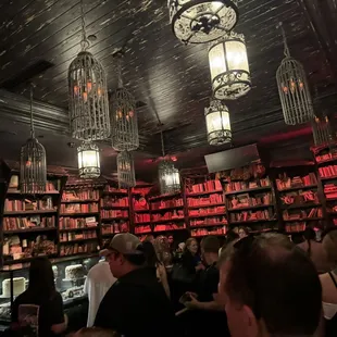 Gideons interior. Looks like Harry Potter World. You can&apos;t see menus so look online or in the case once you walk by.