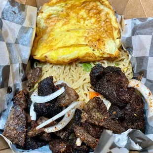 Gidi noodles &amp; Suya Beef