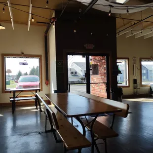 Front door &amp; partial tap room