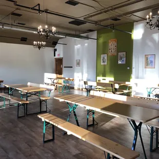 Lots of well-spaced seating