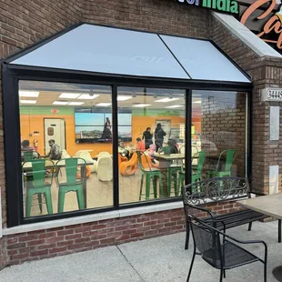 outside sit down part