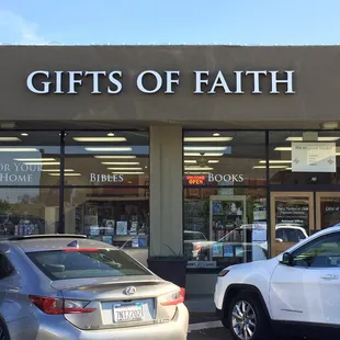 The storefront, on the Granger Street side of McHenry Village.