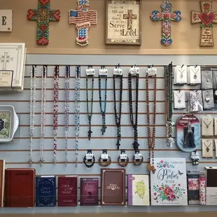 Huge inventory of bibles and religious goods.