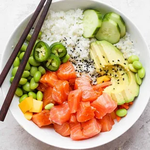 Poke Bowl Healthy with Proteins