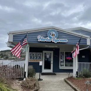 Front of the taproom.