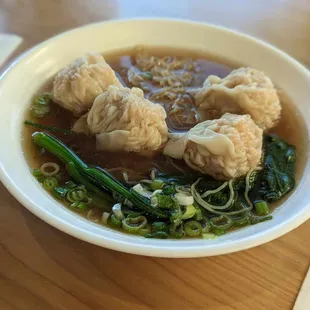 Signature wonton noodle soup