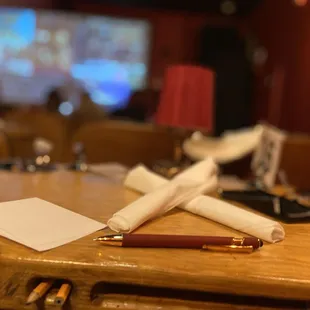 Order at your table just before and during movie.