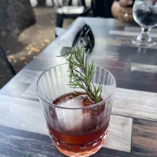 Custom old fashioned by our Server Holly