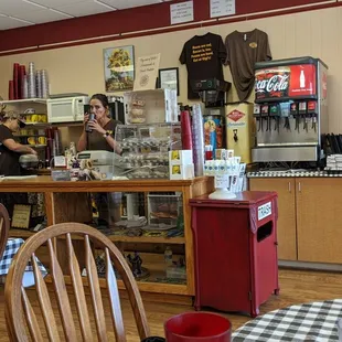 the interior of a restaurant