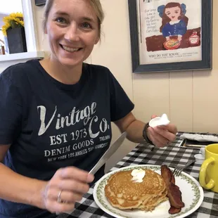 pancakes, food
