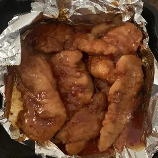 Boneless wings-(large portion) good