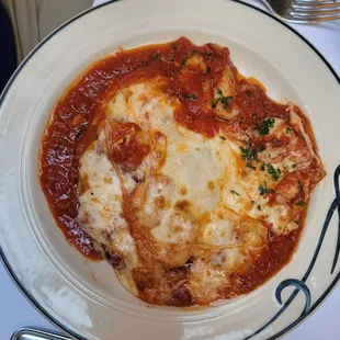 Chicken Parmigiano with Gnocci