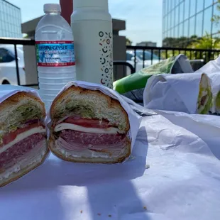 Our sandwiches for the day!