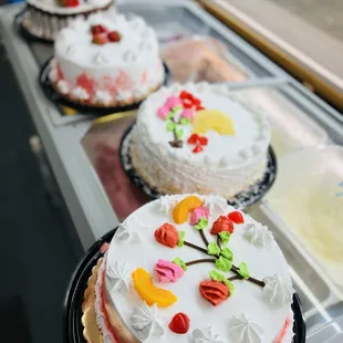 Tres leches cakes! Sponge cake