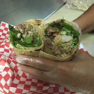 Steak and Shrimp Burrito