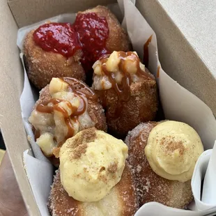 October flavors: raspberry jam, caramel apple and pumpkin spice