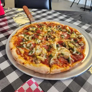 The Lagoon substitute sausage for pineapple.