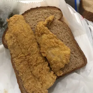 This is a whiting fish sandwich