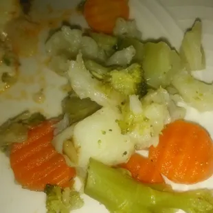 Vegetable medley that was boiled to death.