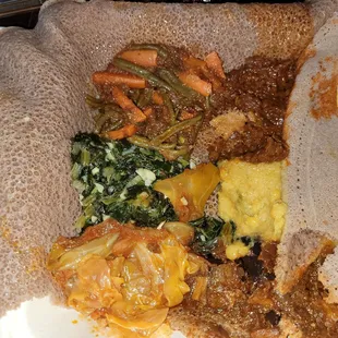 Vegetarian combo plate