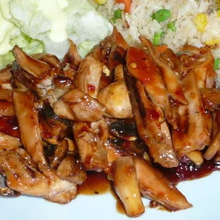 Spicy Chicken and Mushroomsat Gikan Teriyaki in Milton, WA