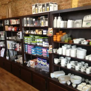 a wide view of a store
