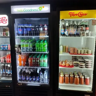 Bottled soda selection (they also have fountain)