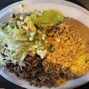 Carne Asada plate