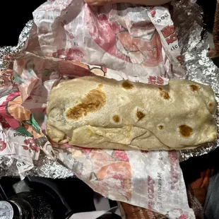 Big Bro Burrito with cabeza. Huge but no flavor!