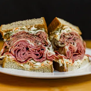 Gilbert&apos;s #9 Reubens. 10 oz Seattle style, or 20 oz New York style.