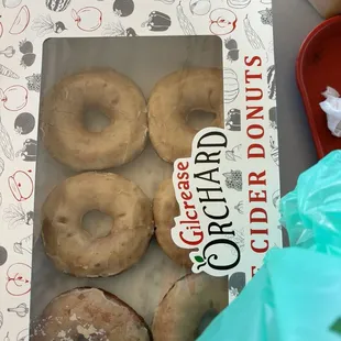 Cream cheese, glazed donuts