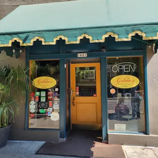 Entrance to the restaurant.